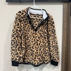 Leopard Print Pullover